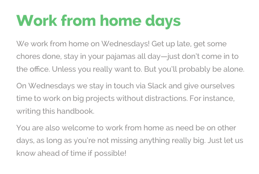 why you want to work from home