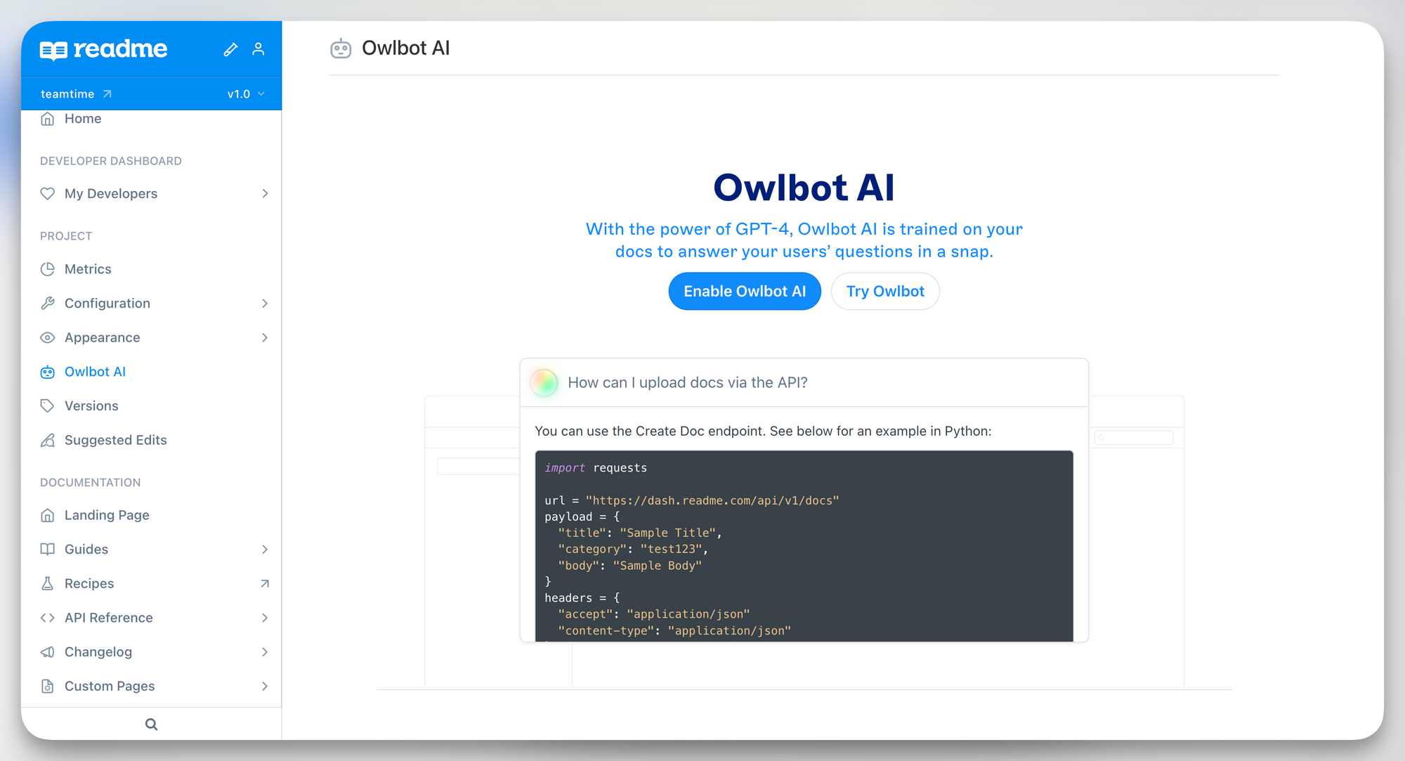 Take Your Docs to the Next Level With Owlbot AI